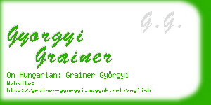 gyorgyi grainer business card